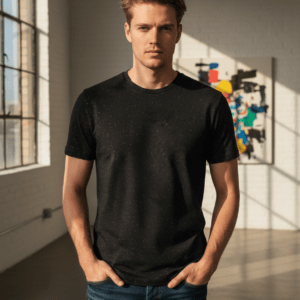 Men’s Solid Round Neck T-Shirt