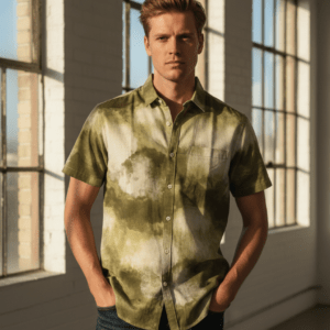 Men’s Printed Half Sleeve Casual Shirt