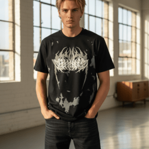 Men’s Abstract Graphic Round Neck T-Shirt