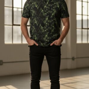 Men’s Printed Polo Collar T-Shirt